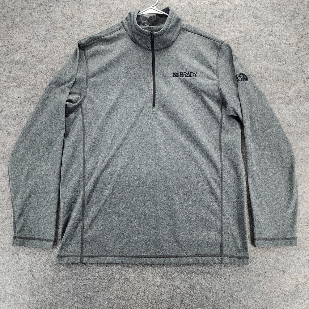 The North Face Pullover Mens Large Gray Long Sleeve 1/4 Zip